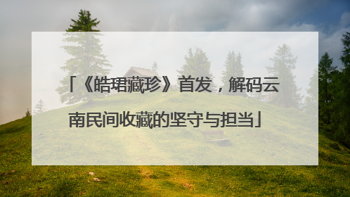 《皓珺藏珍》首发，解码云南民间收藏的坚守与担当
