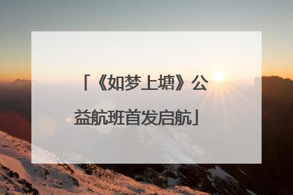 《如梦上塘》公益航班首发启航