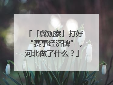 「冀观察」打好“赛事经济牌”，河北做了什么？