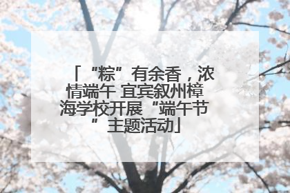 “粽”有余香，浓情端午 宜宾叙州樟海学校开展“端午节”主题活动