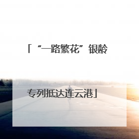 “一路繁花”银龄专列抵达连云港
