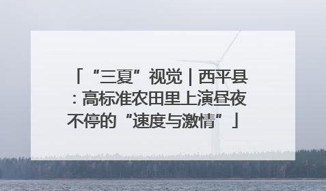 “三夏”视觉｜西平县：高标准农田里上演昼夜不停的“速度与激情”