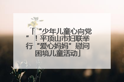 “少年儿童心向党”！平顶山市妇联举行“爱心妈妈”慰问困境儿童活动