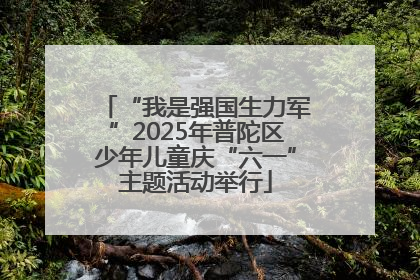 “我是强国生力军”2025年普陀区少年儿童庆“六一”主题活动举行