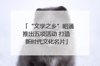 “文学之乡”昭通推出五项活动 打造新时代文化名片