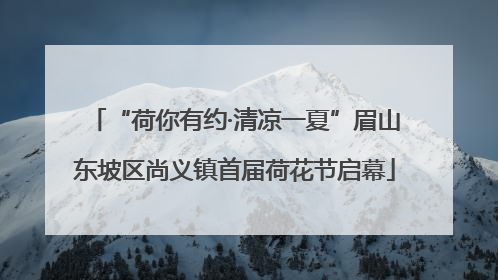 “荷你有约·清凉一夏”眉山东坡区尚义镇首届荷花节启幕