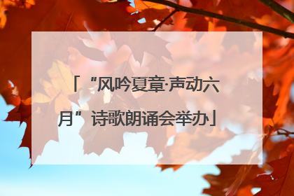 “风吟夏章·声动六月”诗歌朗诵会举办
