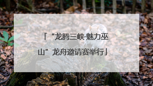“龙腾三峡·魅力巫山”龙舟邀请赛举行