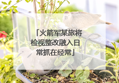 火箭军某旅将检视整改融入日常抓在经常