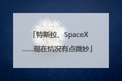 特斯拉、SpaceX……现在情况有点微妙
