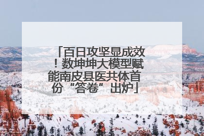 百日攻坚显成效！数坤坤大模型赋能南皮县医共体首份“答卷”出炉