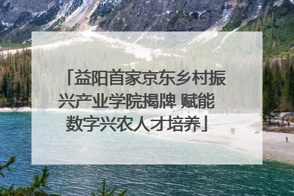 益阳首家京东乡村振兴产业学院揭牌 赋能数字兴农人才培养