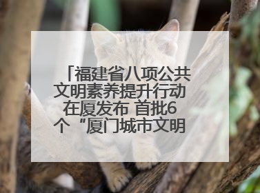 福建省八项公共文明素养提升行动在厦发布 首批6个“厦门城市文明观察点”授牌