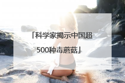 科学家揭示中国超500种毒蘑菇