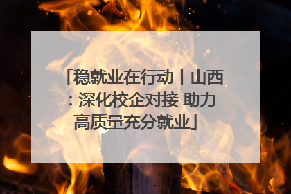 稳就业在行动丨山西：深化校企对接 助力高质量充分就业