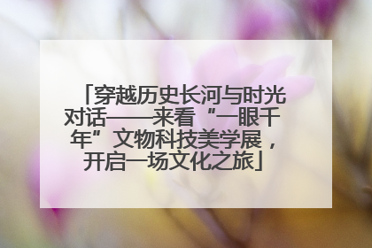 穿越历史长河与时光对话——来看“一眼千年”文物科技美学展，开启一场文化之旅