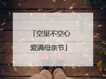 空巢不空心 爱满母亲节
