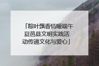 粽叶飘香情暖端午 夏邑县文明实践活动传递文化与爱心