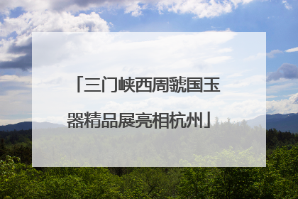 三门峡西周虢国玉器精品展亮相杭州