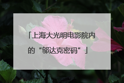 上海大光明电影院内的“邬达克密码”