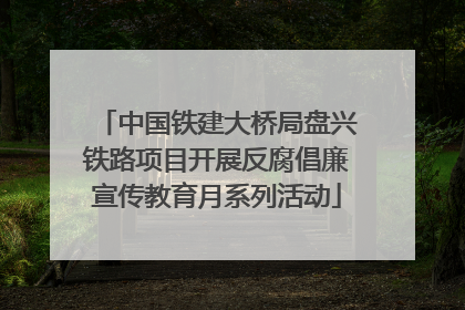中国铁建大桥局盘兴铁路项目开展反腐倡廉宣传教育月系列活动