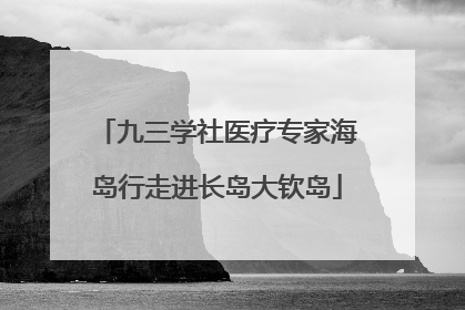 九三学社医疗专家海岛行走进长岛大钦岛