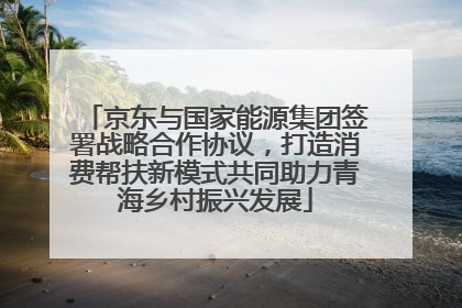 京东与国家能源集团签署战略合作协议，打造消费帮扶新模式共同助力青海乡村振兴发展