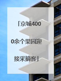 京城4000余个果园迎接采摘客