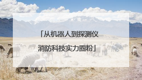 从机器人到探测仪 消防科技实力圈粉