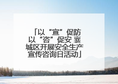 以“宣”促防 以“咨”促安 襄城区开展安全生产宣传咨询日活动