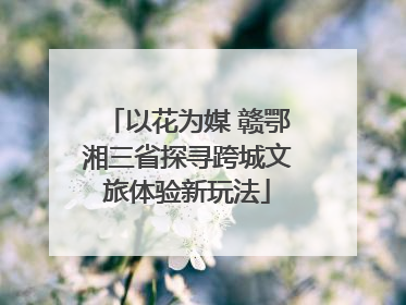 以花为媒 赣鄂湘三省探寻跨城文旅体验新玩法