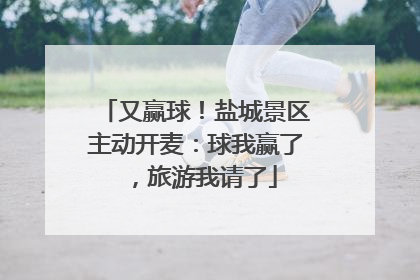 又赢球！盐城景区主动开麦：球我赢了，旅游我请了
