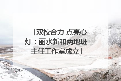 双校合力 点亮心灯：丽水新和两地班主任工作室成立