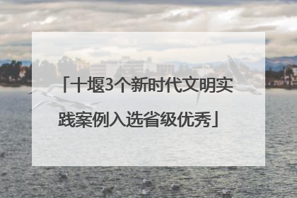 十堰3个新时代文明实践案例入选省级优秀