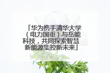 华为携手清华大学（电力国重）与岳能科技，共同探索智慧新能源集控新未来