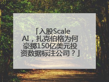 入股Scale AI，扎克伯格为何豪掷150亿美元投资数据标注公司？