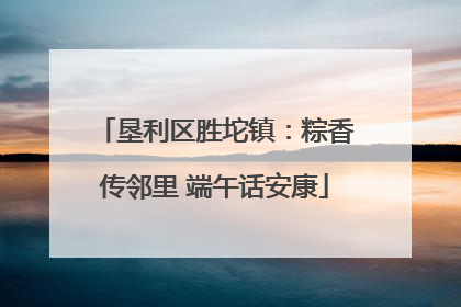 垦利区胜坨镇：粽香传邻里 端午话安康