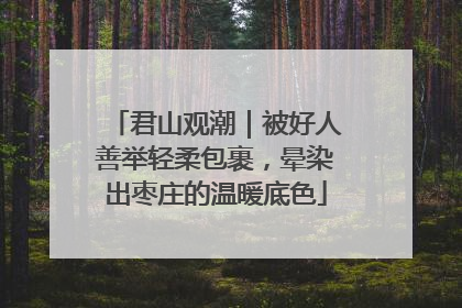 君山观潮｜被好人善举轻柔包裹，晕染出枣庄的温暖底色