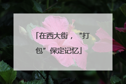 在西大街，“打包”保定记忆