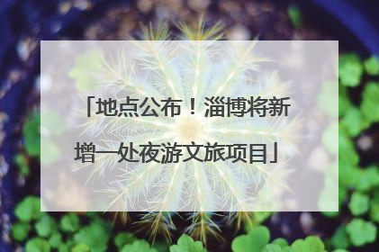 地点公布！淄博将新增一处夜游文旅项目