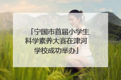 宁国市首届小学生科学素养大赛在津河学校成功举办