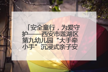 安全童行，为爱守护——西安市莲湖区第九幼儿园“大手牵小手”沉浸式亲子安全体验活动
