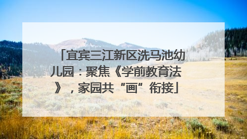 宜宾三江新区洗马池幼儿园：聚焦《学前教育法》，家园共“画”衔接