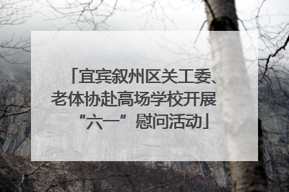 宜宾叙州区关工委、老体协赴高场学校开展“六一”慰问活动