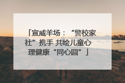 宣威羊场：“警校家社”携手 共绘儿童心理健康“同心圆”