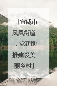 宣威市凤凰街道：党建助推建设美丽乡村