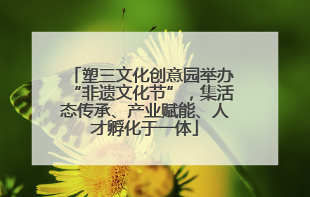 塑三文化创意园举办“非遗文化节”，集活态传承、产业赋能、人才孵化于一体