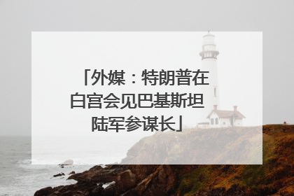 外媒：特朗普在白宫会见巴基斯坦陆军参谋长