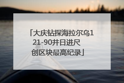 大庆钻探海拉尔乌121-90井日进尺 创区块最高纪录