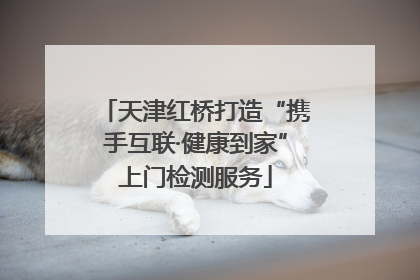 天津红桥打造“携手互联·健康到家”上门检测服务